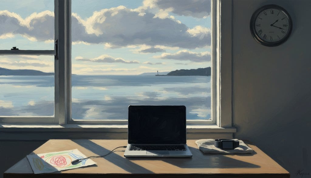 Morning Light Pauses at the Harbor's Edge