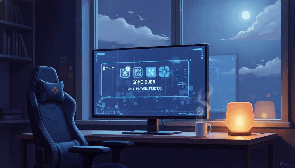 Blue Glow, Moonlit Dreams, Gaming's End