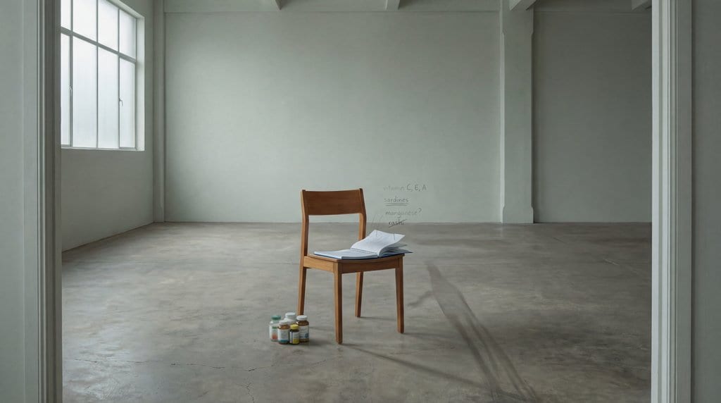 Grey Room, Empty Chair, Unfinished Thought