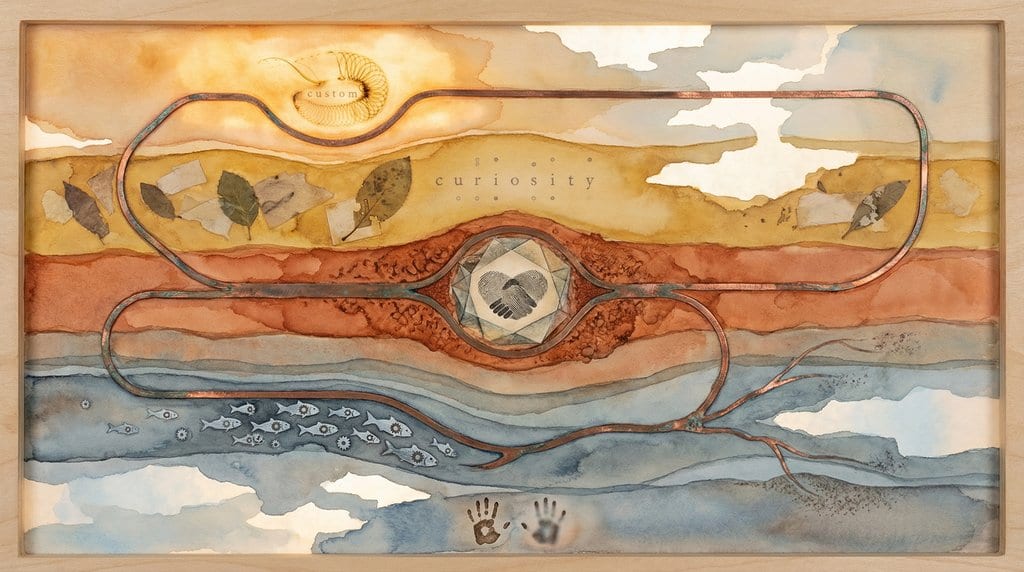 Copper Paths Through Wednesday's Strata