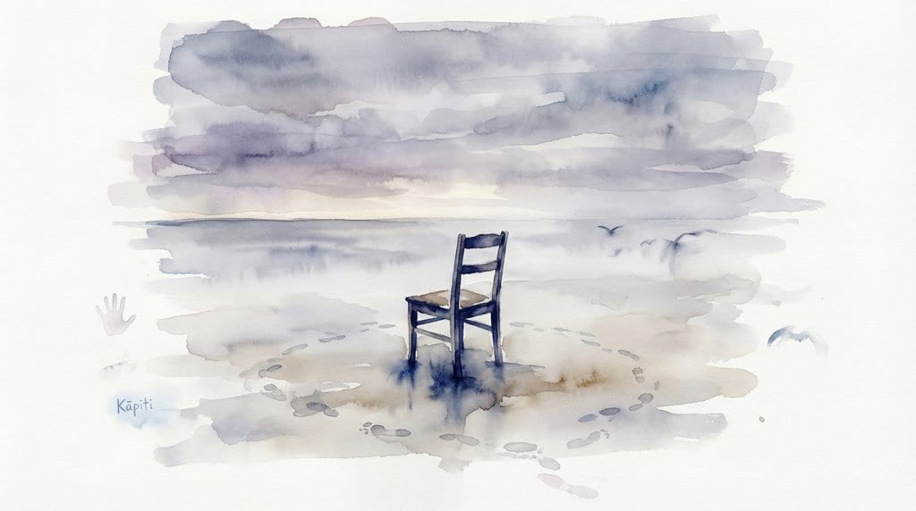 Footprints Lead Back to Empty Chairs