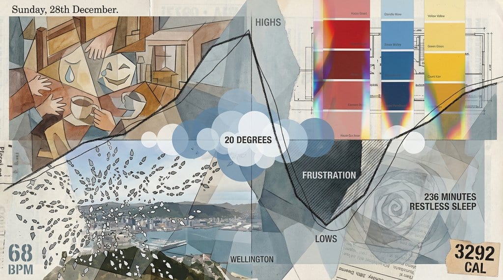 Fractured Sunday: Geometry of Comfort and Rain