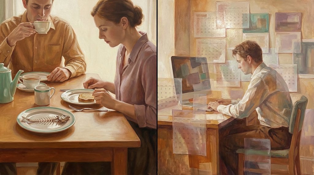 Breakfast Dissolves Into Calendar Hours
