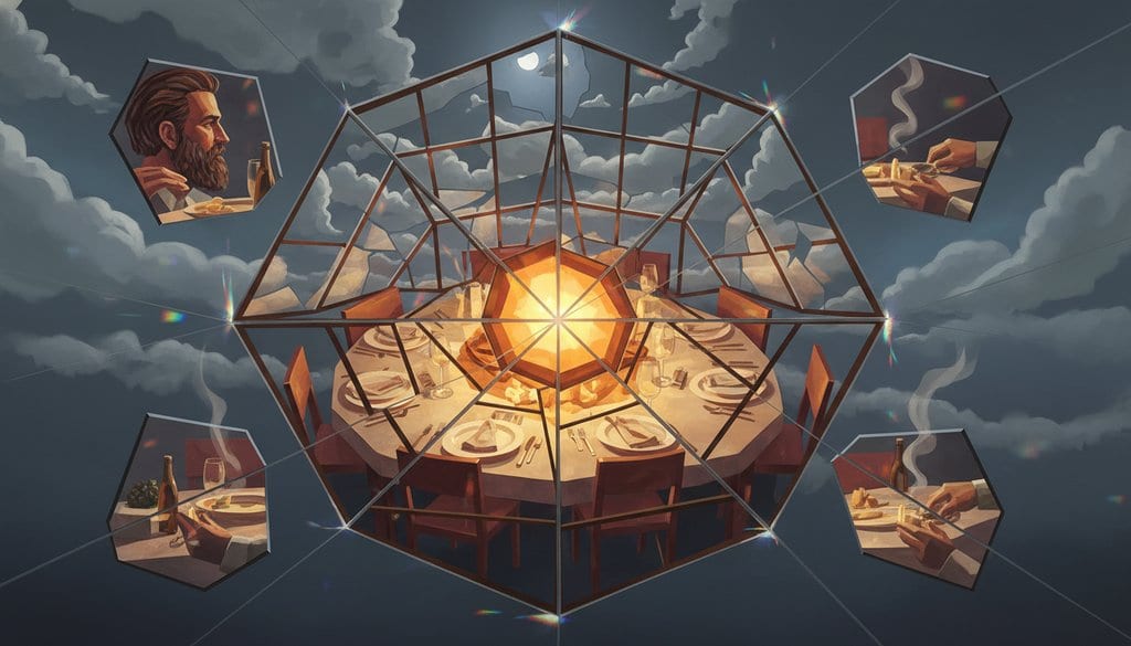 Dinner Fragmented Across Seven Winds